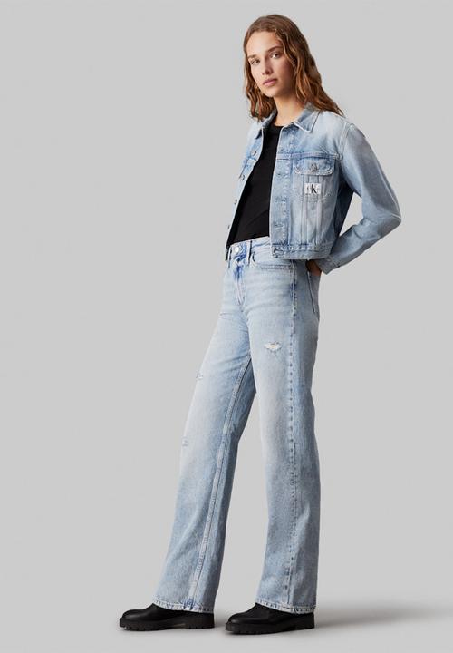 Calvin Klein - Cropped 90's denim jacket - denim light