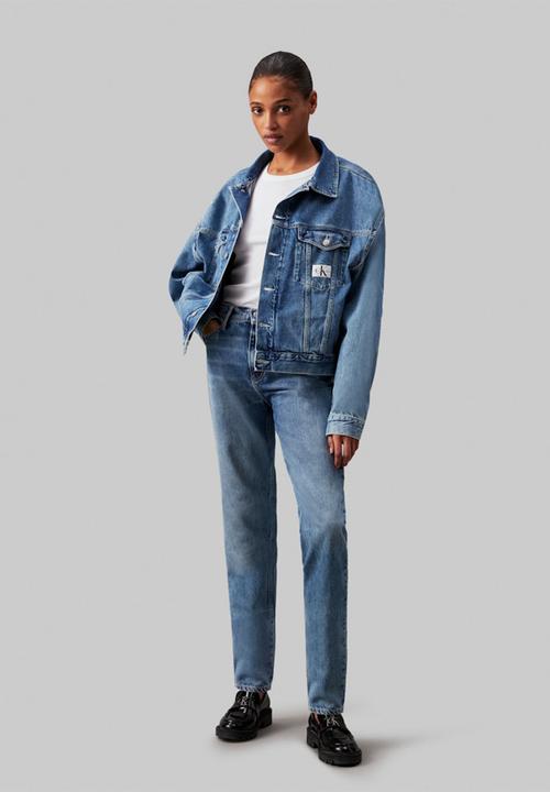 Calvin Klein - Boxy denim jacket - denim light