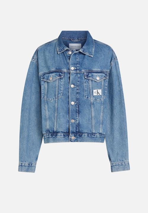 Calvin Klein - Boxy denim jacket - denim light