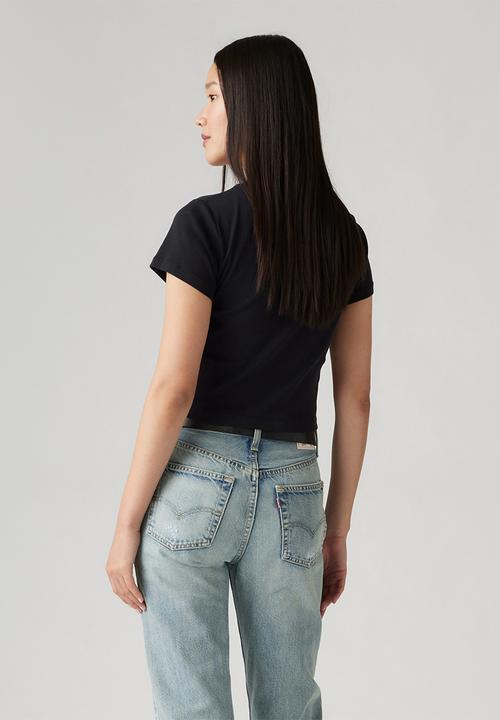 Levi’s® - Gr Essential Sporty Tee Ess Vintage Batwing B/Vi Caviar - black