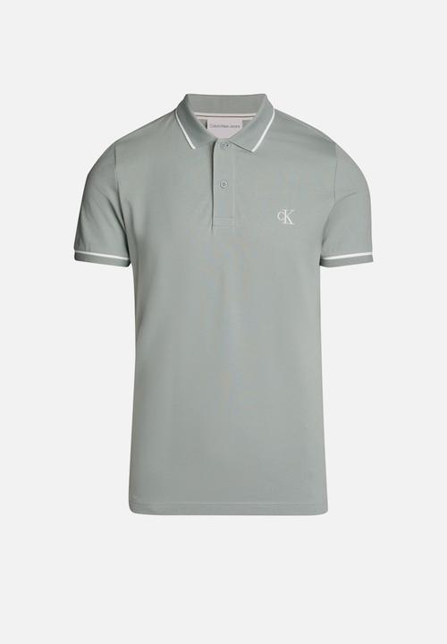 Calvin Klein - Tipping Slim Polo - Slate Gray
