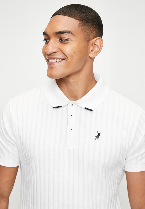 POLO - Andre  Textured Ss Golfer - Off White