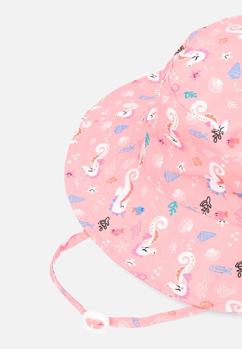 Pop Candy - Printed wide brim hat - pink