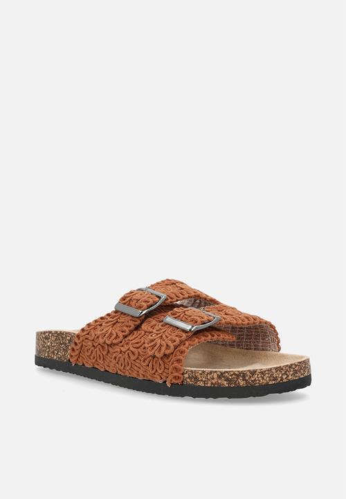 Oxford Street - Double Strap Slide - Tan