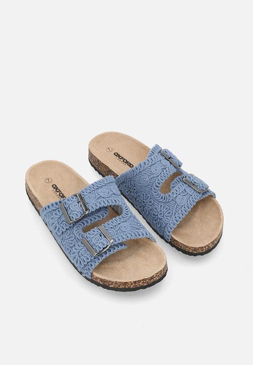 Oxford Street - Double Strap Slide - Blue