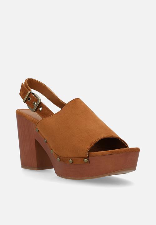 Oxford Street - Block Heel Slingback - Tan