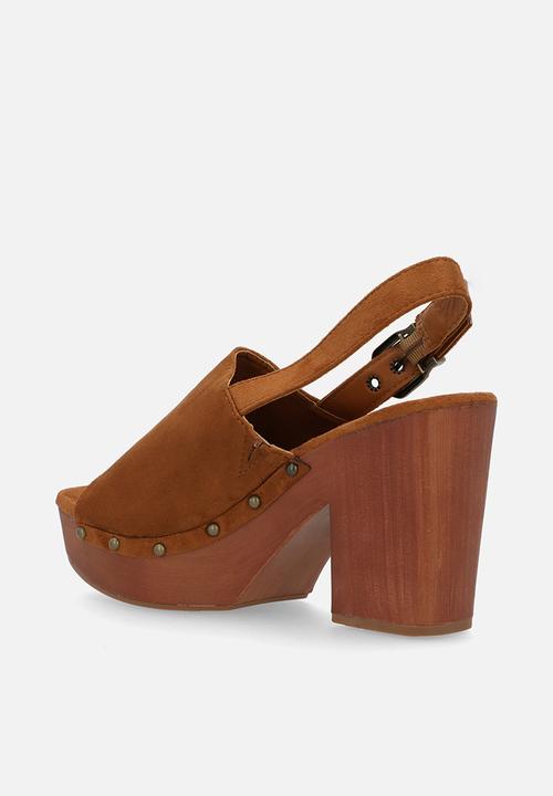 Oxford Street - Block Heel Slingback - Tan