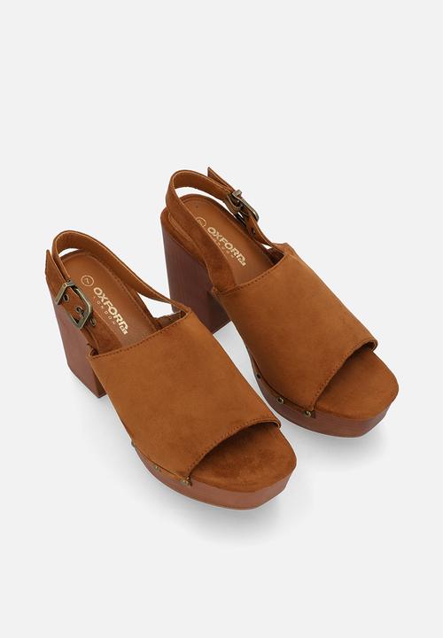 Oxford Street - Block Heel Slingback - Tan