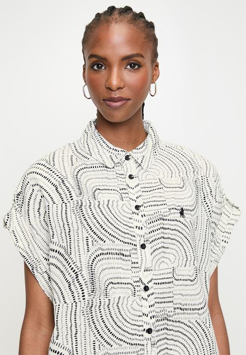 POLO - Wmn Brenda Printed Blouse - Off White