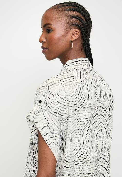 POLO - Wmn Brenda Printed Blouse - Off White