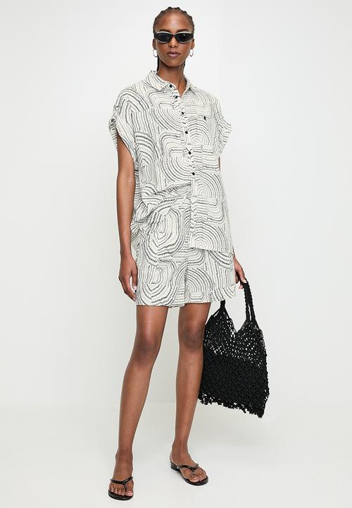 POLO - Wmn Brenda Printed Blouse - Off White