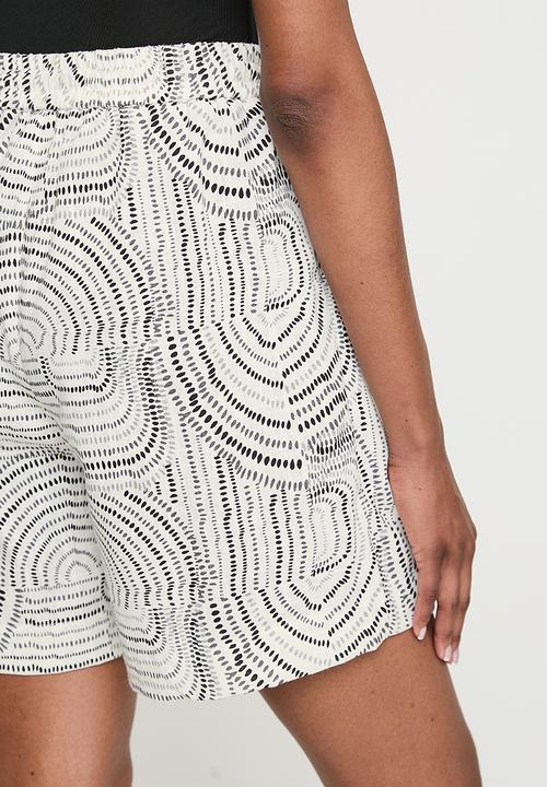 POLO - Wmn Carey Printed Short - Off White
