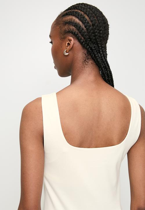POLO - Wmn Ariana Sl Square Neck Tank - Off White