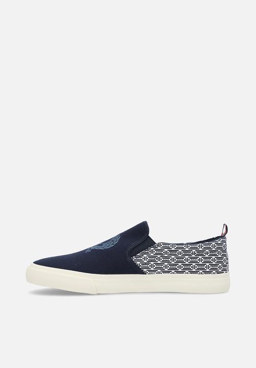 POLO - Aop crest slip on - navy