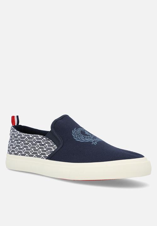 POLO - Aop crest slip on - navy