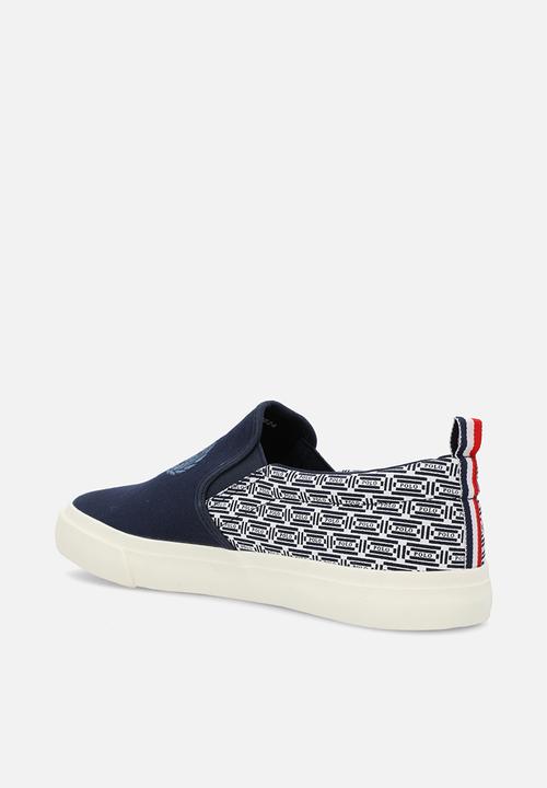 POLO - Aop crest slip on - navy
