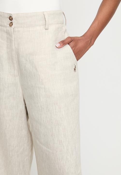 POLO - Wmn Nia Linen Pant - Stone