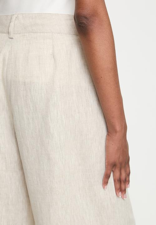 POLO - Wmn Nia Linen Pant - Stone