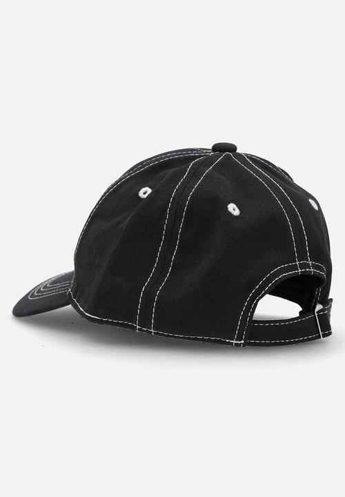 Pop Candy - Embroidered ribbon cap - black