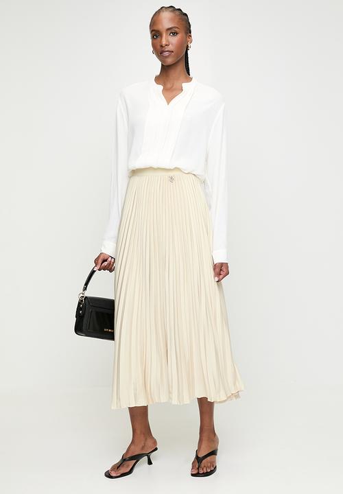 POLO - Wmn Victoria Pleated Skirt - Sand