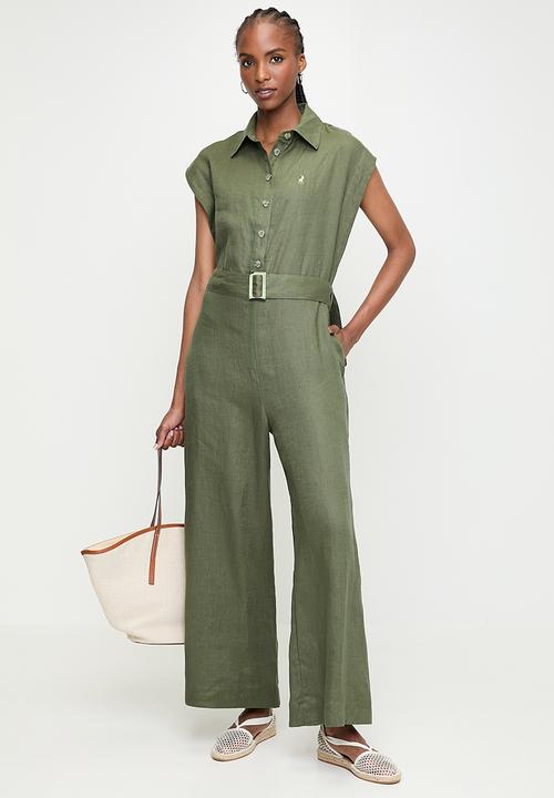POLO - Wmn Cally Short s Jumpsuit - Olive