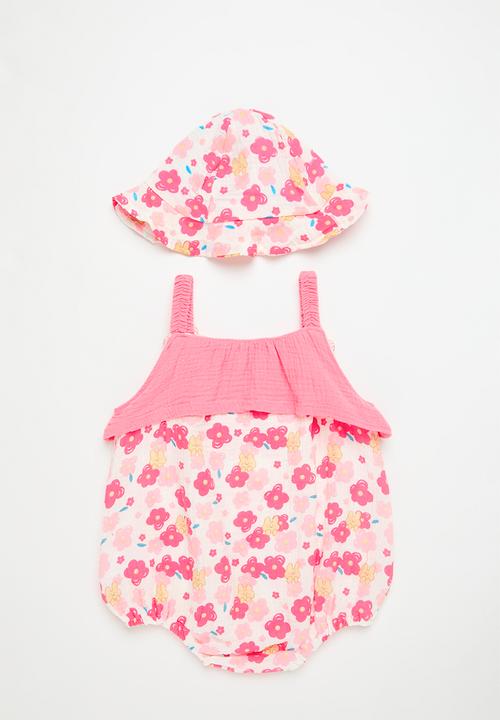 Pop Candy - Romper & hat set - pink