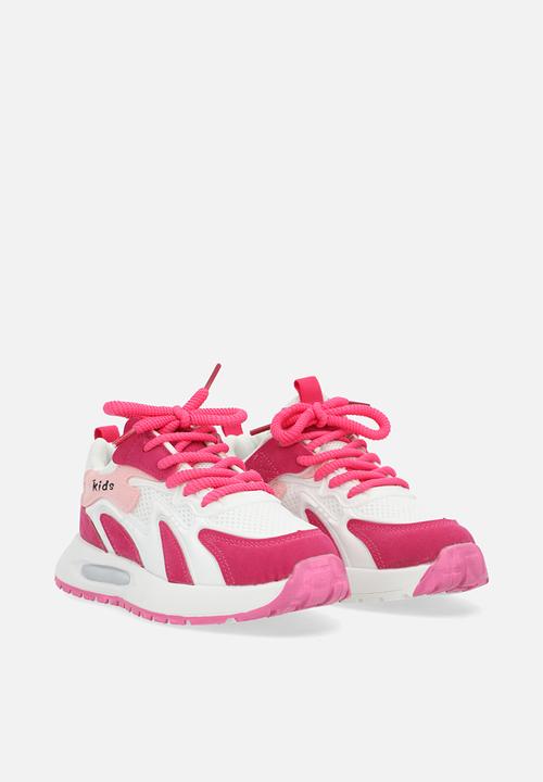 Pop Candy - Colourblock sneakers - pink & white