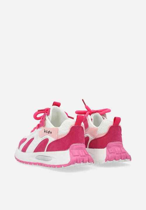 Pop Candy - Colourblock sneakers - pink & white