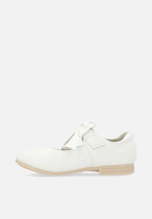Pop Candy - Bow décor Mary Jane - white