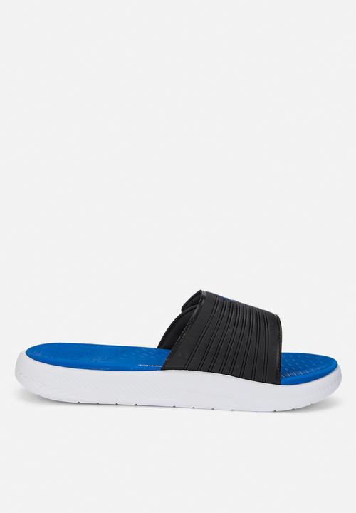 PUMA - Softride slide v - black/white