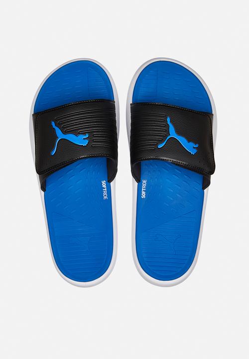 PUMA - Softride slide v - black/white