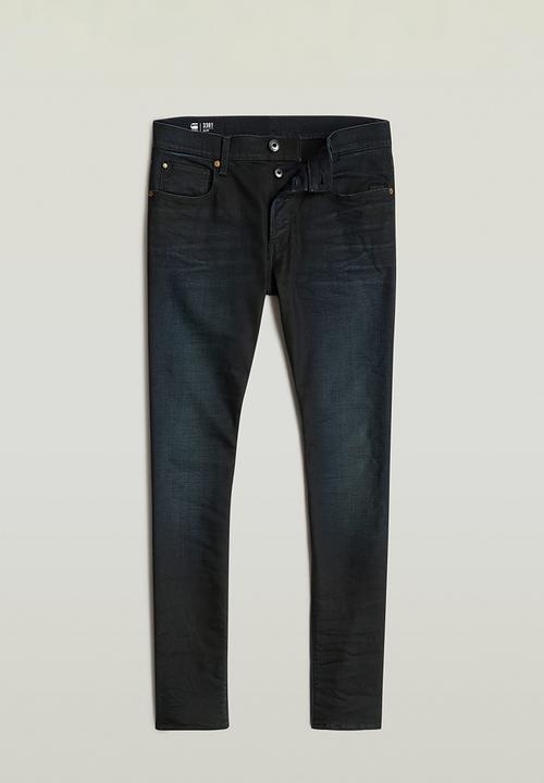 G-STAR - 3301 Slim slander superstretch - dark aged