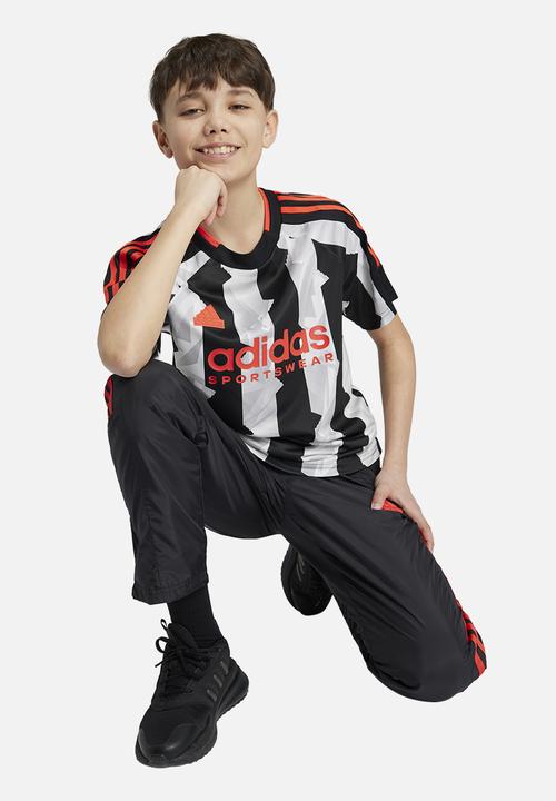 adidas Performance - J Hot Tee - Black/Chalk White/Bright Red