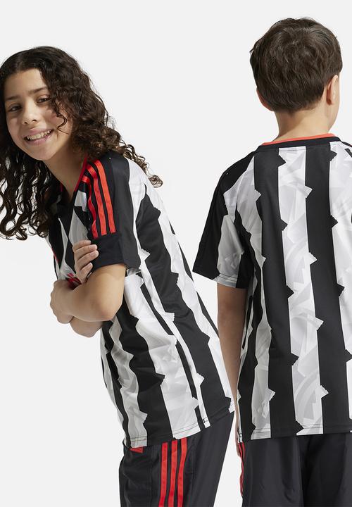 adidas Performance - J Hot Tee - Black/Chalk White/Bright Red