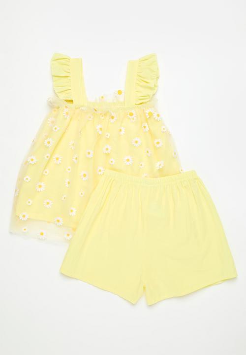 Pop Candy - Top & short set - yellow