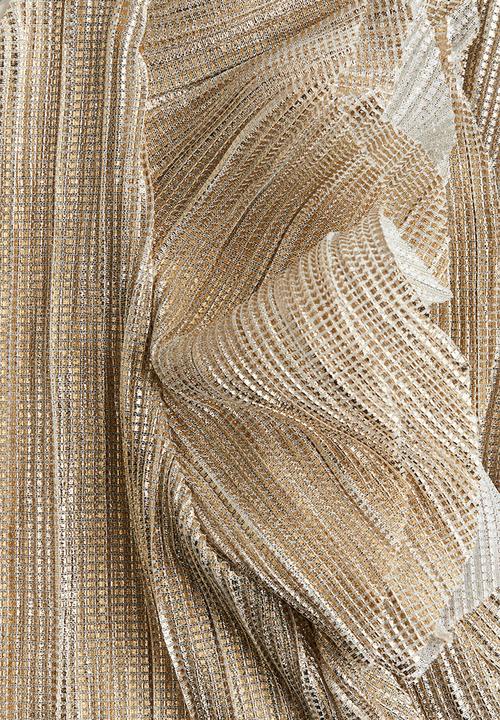 H&M - Pleated a-line dress - beige