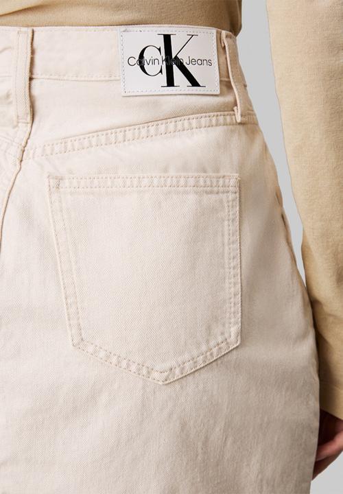 Calvin Klein - Maxi skirt cargo pockets - denim light