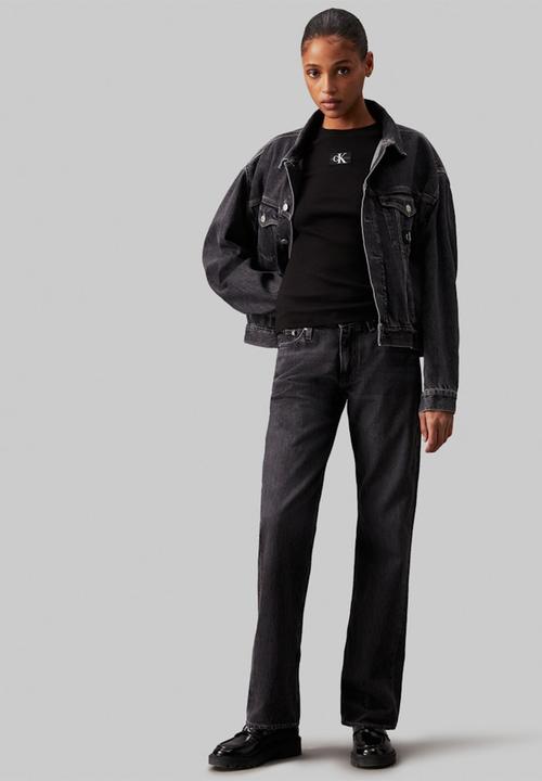 Calvin Klein - Boxy denim jacket - denim grey