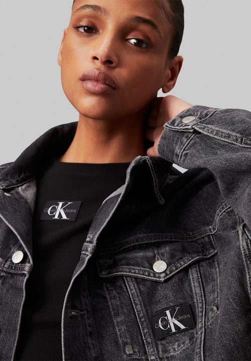 Calvin Klein - Boxy denim jacket - denim grey