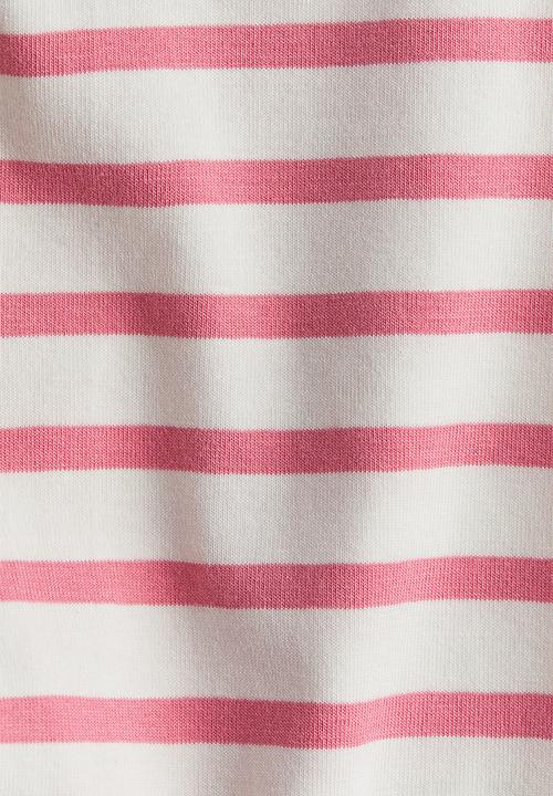 H&M - Leggings - white & pink striped