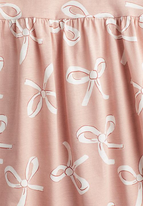 H&M - Patterned cotton dress - pink