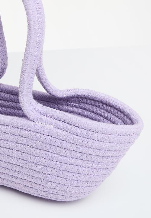 Pop Candy - Straw hand bag - purple