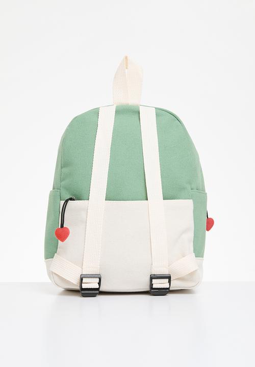 Pop Candy - Colourblock backpack - sage