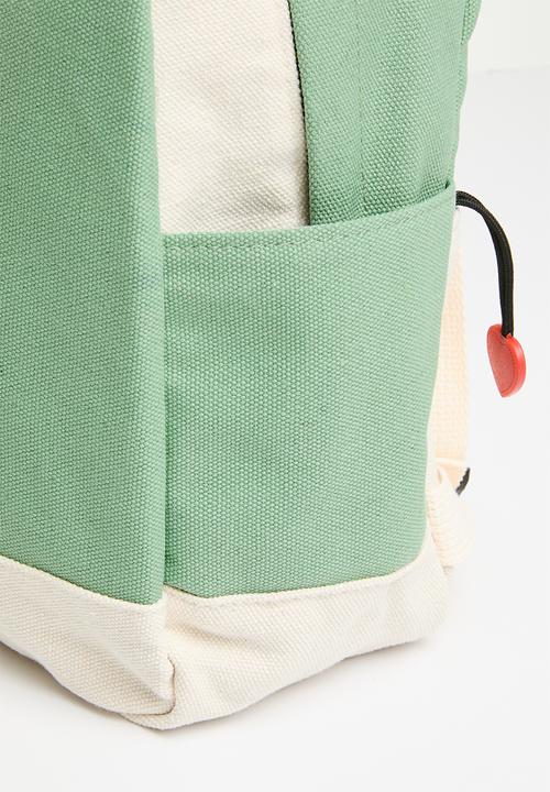 Pop Candy - Colourblock backpack - sage