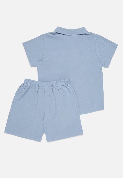 Pop Candy - Shirt & short set - blue