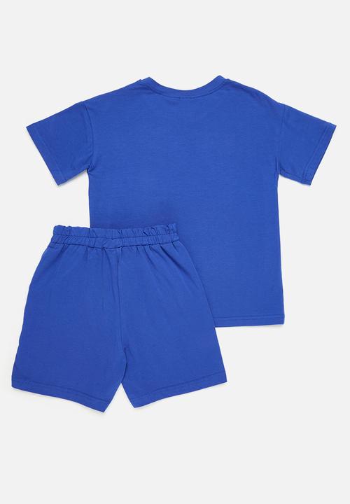 Pop Candy - Tee & short set - blue