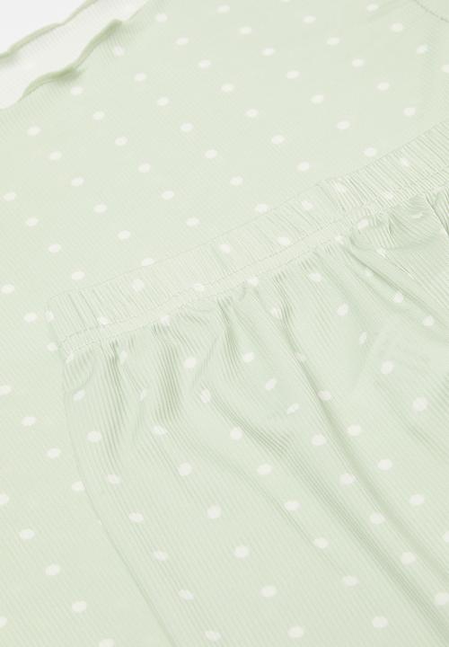 Pop Candy - Polka dot pj set - grey & white