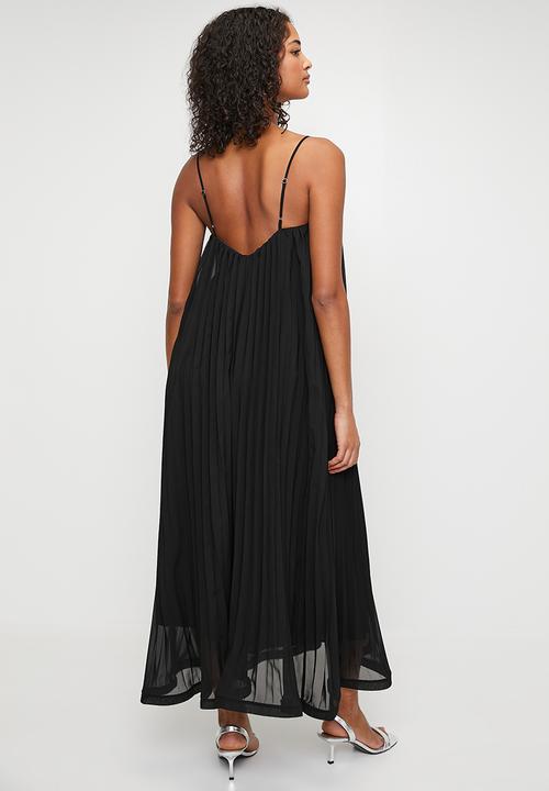MILLA - Trapeze Maxi with Stiffening Hem Detail - Black