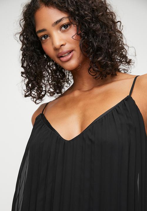 MILLA - Trapeze Maxi with Stiffening Hem Detail - Black