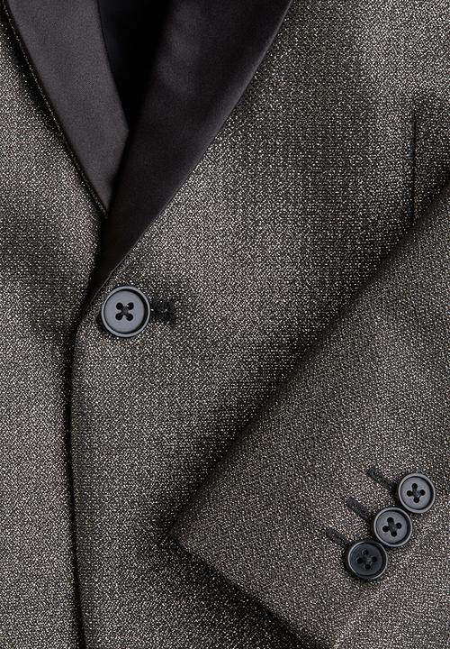 H&M - Shimmering tuxedo jacket - black & gold